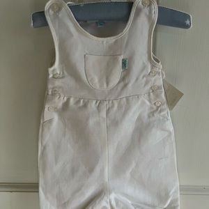 White Linen Romper, 3mos., NWT
